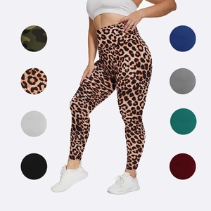 Leggings de gym pour femmes avec impression numérique personnalisée, pantalon de yoga imprimé avec logo personnalisé - Product Image 5