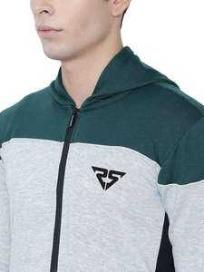 Vente en gros de sweats à capuche et pantalons d'hiver Logo personnalisé ici Sweat à capuche unisexe avec fermeture éclair pour hommes - Product Image 3