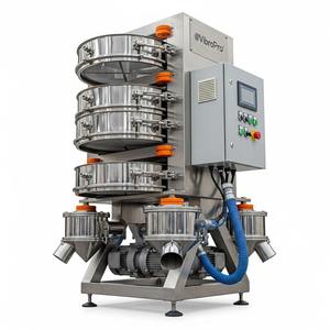 Machine de tamisage vibratoire multicouche robuste avec moteur pour le criblage des minerais, la classification et la séparation des poudres industrielles - Product Image 4