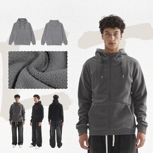 Sudaderas con capucha Premium Heavy Fleece para hombre 320g Gorra de tres piezas Popular Logotipo personalizado Sudadera con capucha Suministro OEM - Product Image 2