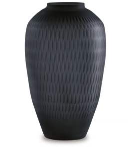 Vase en métal entrelacé avec base mate solide finie noire pour les restaurants de bureau à domicile Vase à fleurs en métal - Product Image 2