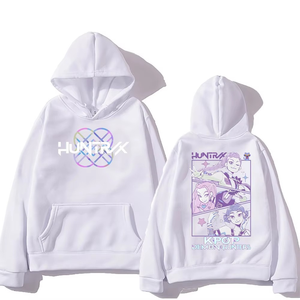 Sudadera con Capucha Personalizada con Estampado de Dibujos Animados, Estilo Y2K, Holgada, para Hombre y Mujer, Ropa Urbana Versátil de Kpop, Colección Demon Hunters Merch - Product Image 5