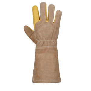 Guantes de soldadura de estilo occidental Guantes de cuero de trabajo de seguridad de cuero de vaca completo para hombre y mujer - Product Image 2