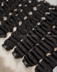 ผมแท้เวียดนามแบบเวอร์จิ้น เรมี่  แบบลอนลึก  หลายผู้บริจาค  แบบเส้นเดียว - Product Image 4