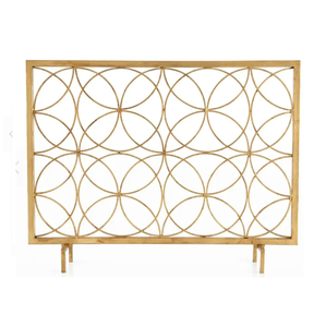 Écran de cheminée doré Fire Place Clôture Spark Guard Dispositifs Fournitures ménagères Meilleure qualité Bouclier ignifuge Concise - Product Image 1