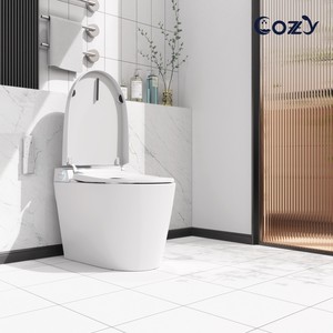 WC intelligent COZY WH07 avec chasse d'eau automatique, couvercles automatiques, séchoir chauffant instantané et bouton latéral - Product Image 2