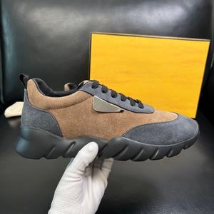 Chaussures de course pour hommes, style printemps-automne, best-seller, cuir et daim de haute qualité, chaussures décontractées d'extérieur personnalisées - Product Image 4