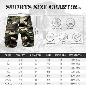 กางเกงขาสั้นผ้าคอตตอนพิมพ์ลายพรางสำหรับผู้ชายเสื้อผ้ากลางแจ้งแบบลำลองสไตล์ฮิปฮอปผ้าคอตตอน100% โลโก้ตามสั่งสำหรับฤดูร้อน - Product Image 6