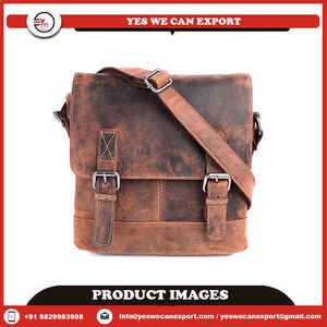 Dernier modèle de sac messager indien vintage bohème tendance unisexe en cuir de buffle véritable fait à la main en vente - Product Image 2