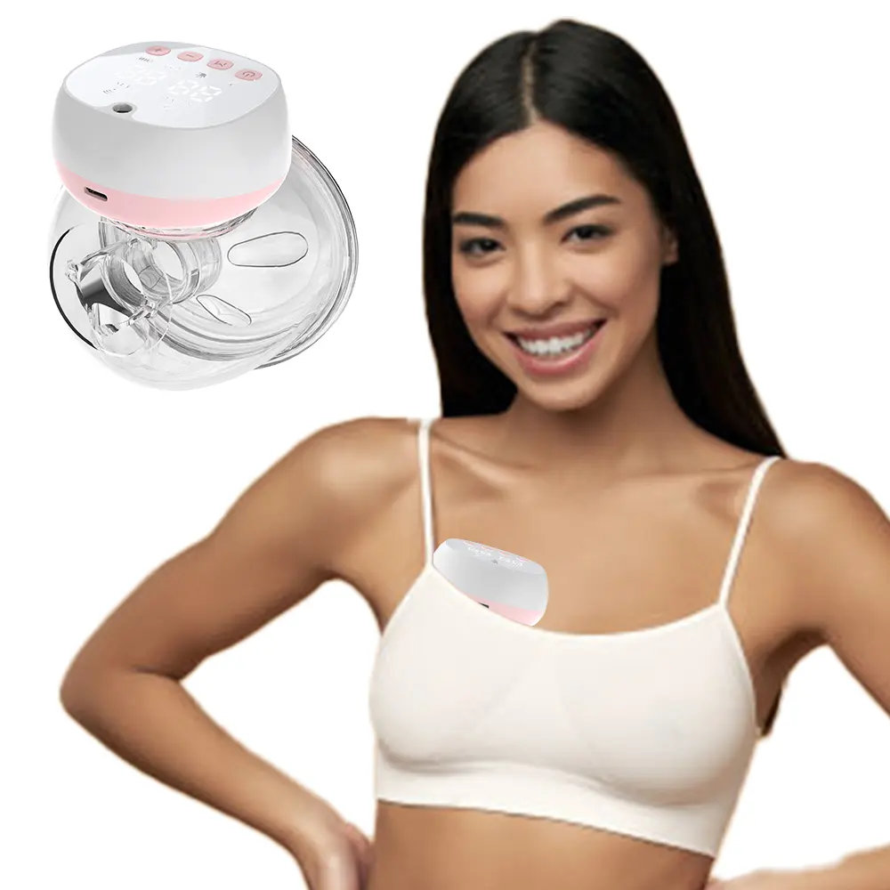 Smart Wireless Electric Breast Pump Portable and Hands-Free Silicone Pump BPA Free