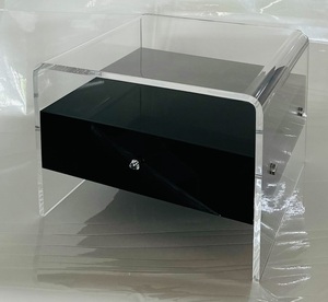 Meuble de rangement de chevet flottant en acrylique moderne meuble pliable pour chambre ou salle de bain à usage domestique - Product Image 2