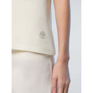 Collezione North Sails AC38: T-shirt Polo da Donna Traspirante in Oxford con Stampa Marshmallow, in Spandex, Stile Casual Sportivo, Lavorata a Maglia - Product Image 2