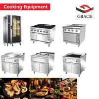Équipement de cuisine de restaurant en acier inoxydable personnalisé GRACE - Ensemble complet d'équipements et fournitures de cuisson commerciaux électriques/gaz