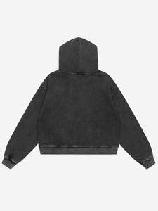 Sudaderas con capucha personalizadas para lavado ácido, ropa de calle para jóvenes, sudaderas con capucha sublimadas de talla grande - Product Image 2