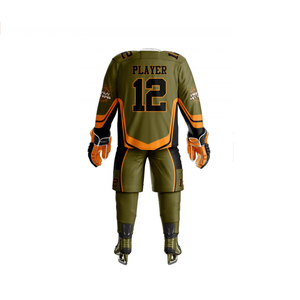 Meilleure qualité impression numérique personnalisée 100% polyester étanche ensembles d'uniformes de hockey sur glace respirant Top OEM Service disponible - Product Image 5