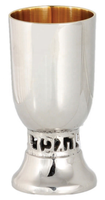 Nueva Copa Kiddush Tradicional Judía Personalizable de Primera Calidad, 240ml/300ml, Hecha a Mano, de Latón sin Plomo, Bajo MOQ, Copa de Plata con Diseño de David