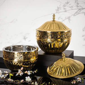 Venta caliente Metal árabe Hotpot boda servir comida buffet cazuela último servidor de comida sopa cazuela - Product Image 2