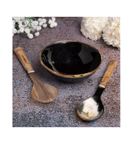Ensemble cuillère et bol en corne de buffle Tailles sur mesure pour la décoration de la maison Bol en corne de buffle Produit de haute qualité