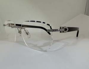 แก้วลายเสือดาว VVS Moissanite สไตล์ฮิปฮอปใหม่925เพชรจำลองสีเงิน - Product Image 3