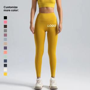 Women's High Waist Seamless Sports <b>Leggings</b> New Mid Waist Slim Fitness Yoga Pants with <b>Silk</b> Spandex Material for Gym Workout - Product Image 2