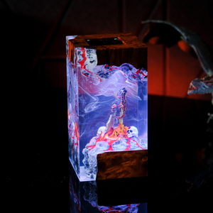 Lámpara de Resina Epoxi Personalizada, Lámpara de Resina Epoxi, Lámpara de Arte de Madera y Resina, Lámpara de Noche Personalizada, Regalo Hecho a Mano, Cumpleaños - Product Image 6