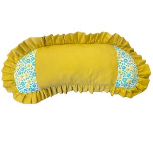 Almohada de Espuma de Viscosa Triturada |   Funda de Algodón Transpirable |   Diseño Floral para Dormir en Campamentos y Aviones |   Ecológico - Product Image 1