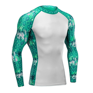 เสื้อออกกำลังกายแขนยาวของผู้ชายเสื้อรัดรูประบายอากาศได้ BJJ ดีไซน์ซับลิเมต - Product Image 4