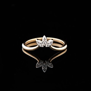 Antique Charm Vintage Inspiré Diamant Eternity Band Ring 14K Plaqué Or avec Milgrain Detailing Worldwide Supply Offre Spéciale - Product Image 2