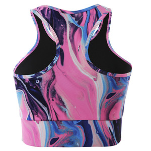 Wholesale Sublimated Women Plus Size High Support Sports <b>Bra</b> Seamless Push-Up Yoga <b>Bra</b> Breathable Quick Dry Four-Way <b>Stretch</b> - Product Image 2
