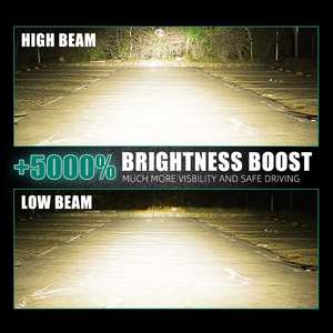 Suministro de fábrica 4300K Sistema de iluminación automático 350W Coche Led Faro H1 H7 H11 9005 9006 Bombilla LED - Product Image 4