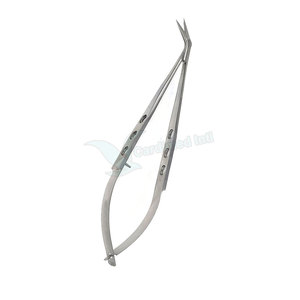 Micro tijeras profesionales con mango impreso, hoja recta afilada de acero inoxidable, juego de instrumentos de cirugía ocular Manual - Product Image 2