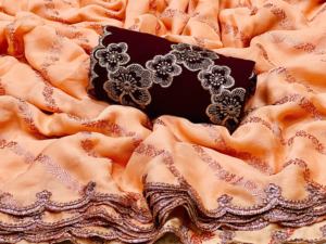 Moderno elegante listo para usar traje indio elegante importado Georgette Sari blusa indio exportador y proveedor - Product Image 6