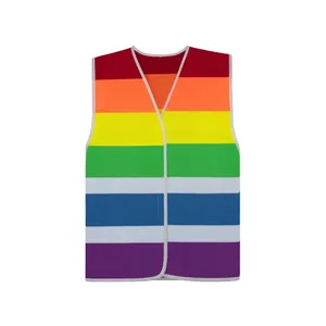 Custom Pride Merchandising <b>Rainbow</b> Vest Promotional Reflective Stickers & <b>Lights</b> - Product Image 2