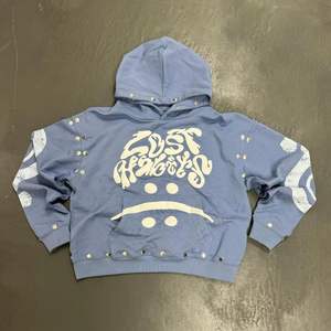 Personalizado Nuevo Diseño Hombres Puff Impresión de gran tamaño de algodón de la pantalla de impresión de manga Streetwear Botones Sudadera con capucha - Product Image 5