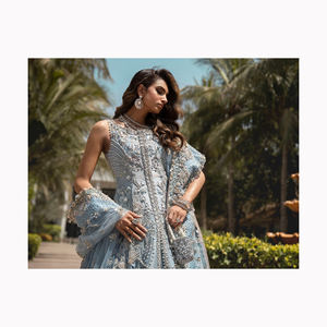 Modeste Cap manches blanc Tutu robe de bal princesse Tulle islamique Pakistan robe en dentelle pakistanaise mariée désherbage robes femmes mariage - Product Image 4