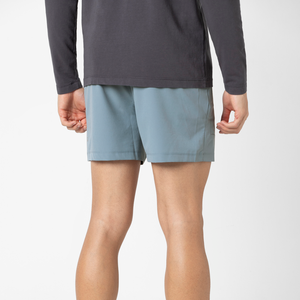 2025 pantalones cortos de gimnasio para hombre 2 en 1 patrón sólido poliéster pantalones cortos de compresión al aire libre ajustados para correr de verano - Product Image 4