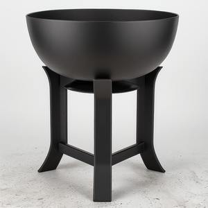 Brasero moderne en métal coulé lourd avec finition thermolaquée pour le chauffage extérieur, la cuisson, la décoration de jardin - Product Image 6