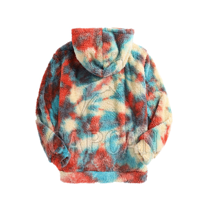 Best Selling Sherpa Fur Lined Multi-Color Hoodie with Embroidery Warm Fluffy Winter Style for Custom Pattern - Product Image 2