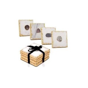 Ensemble de tapis en marbre créatifs cadeau à bas prix sous-verres les plus exigeants pour la salle à manger accessoires de table utilisés pour la fête de mariage - Product Image 1