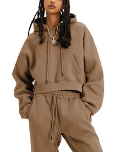 ใหม่ชุดวอร์มพิมพ์ลายสีพื้นสำหรับทั้งชายและหญิงชุดวิ่งจ๊อกกิ้งขนแกะมีซิปมีฮู้ดสำหรับฤดูหนาว - Product Image 3