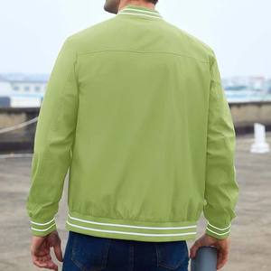 Nouvelle veste bomber d'automne personnalisée OEM pour homme, décontractée, imperméable, respirante, 100 % polyester, haute qualité, col montant, modèle 2026 - Product Image 3