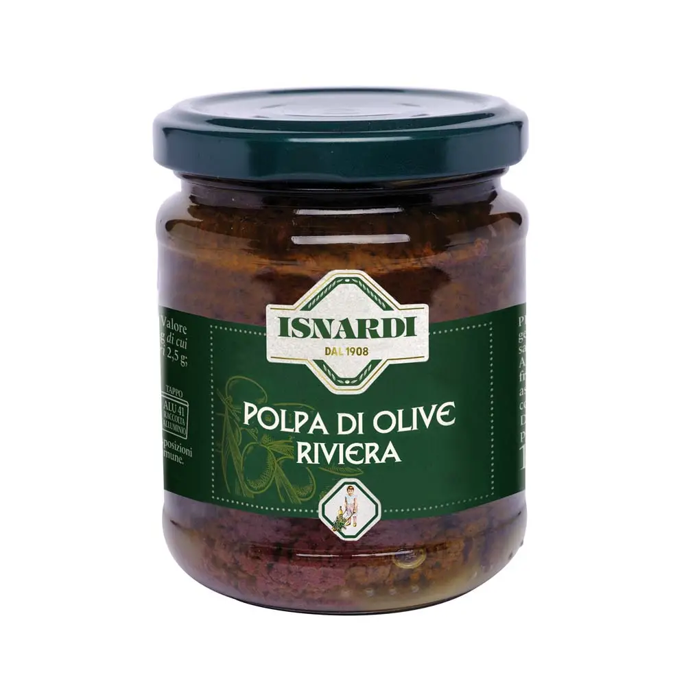 อิตาเลียนครีมที่มีคุณภาพสูงของมะกอกสีน้ำตาลริเวียร่า Isnardi 180กรัม Pate ในน้ำมันมะกอกบริสุทธิ์พิเศษเหมาะในการเป็นขนมปังขนมขบเคี้ยว