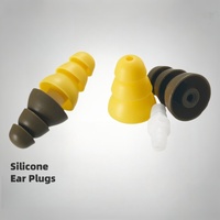 Bouchons d'oreilles universels en silicone de construction simple et confortables pour oreilles sensibles