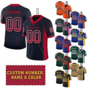 Nouveaux uniformes de rugby pour hommes femmes enfants jeunes personnalisez vos propres maillots de football de baseball imprimés avec votre numéro de nom - Product Image 4