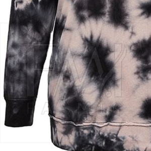 Sudaderas con capucha de invierno con tinte de corbata para mujer con diseño personalizable tela polar impermeable y transpirable - Product Image 5