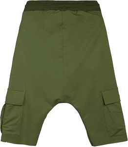 Pantalones Cortos Deportivos Casuales de Algodón 100% de Color Sólido, Holgados, Antiarrugas, con Cierre de Cordón, para Gimnasio - Product Image 2