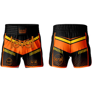 Pantalones cortos de Muay Thai con cordón elástico y logotipo personalizado para Kickboxing Sanshou Boxing BJJ Training-Ligero de secado rápido transpirable - Product Image 3