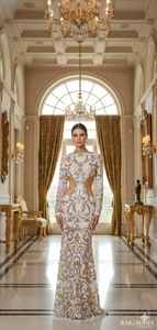 Robe de soirée de luxe à volants, brodée à la main, avec motif floral 3D, boutons en cristal, dentelle, ceinture en laine - Product Image 2