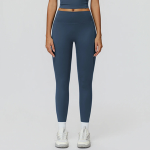 New Design Brushed Yoga <b>Pants</b> High-Waisted Pleated Leggings for Women Outdoor Running & Fitness Wear - Product Image 4