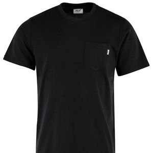 เสื้อยืดคอกลมแขนสั้นสำหรับผู้ชายเสื้อยืดผ้าฝ้าย100% สีดำคุณภาพสูงสำหรับผู้ชาย - Product Image 2